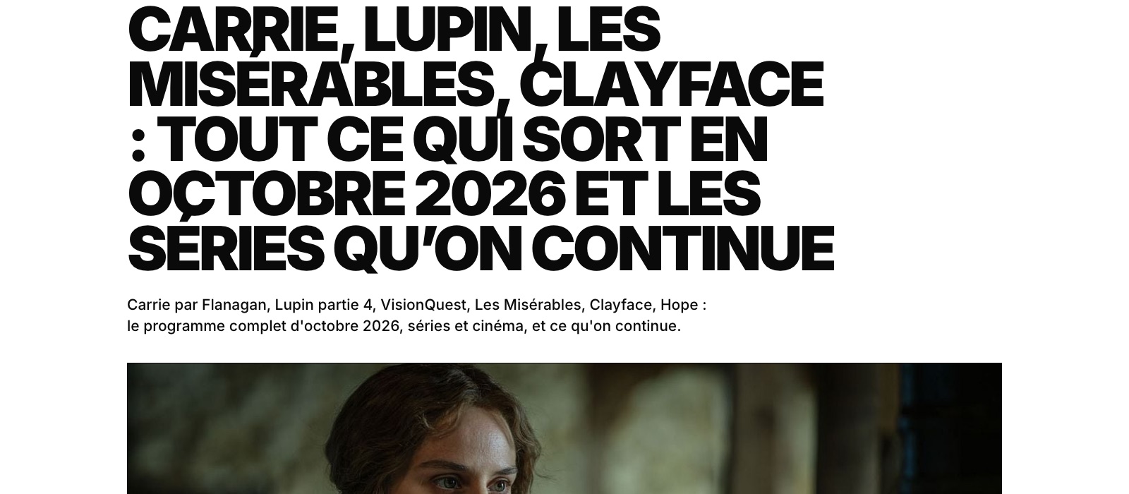 Le nouvel en-tête d'article : rubrique, date, temps de lecture et titre géant noir sur blanc